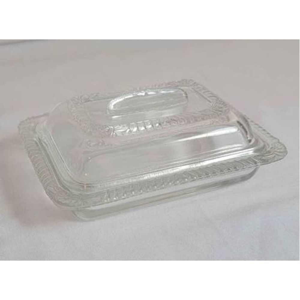 Vintage Refrigerator Glass Butter Dish